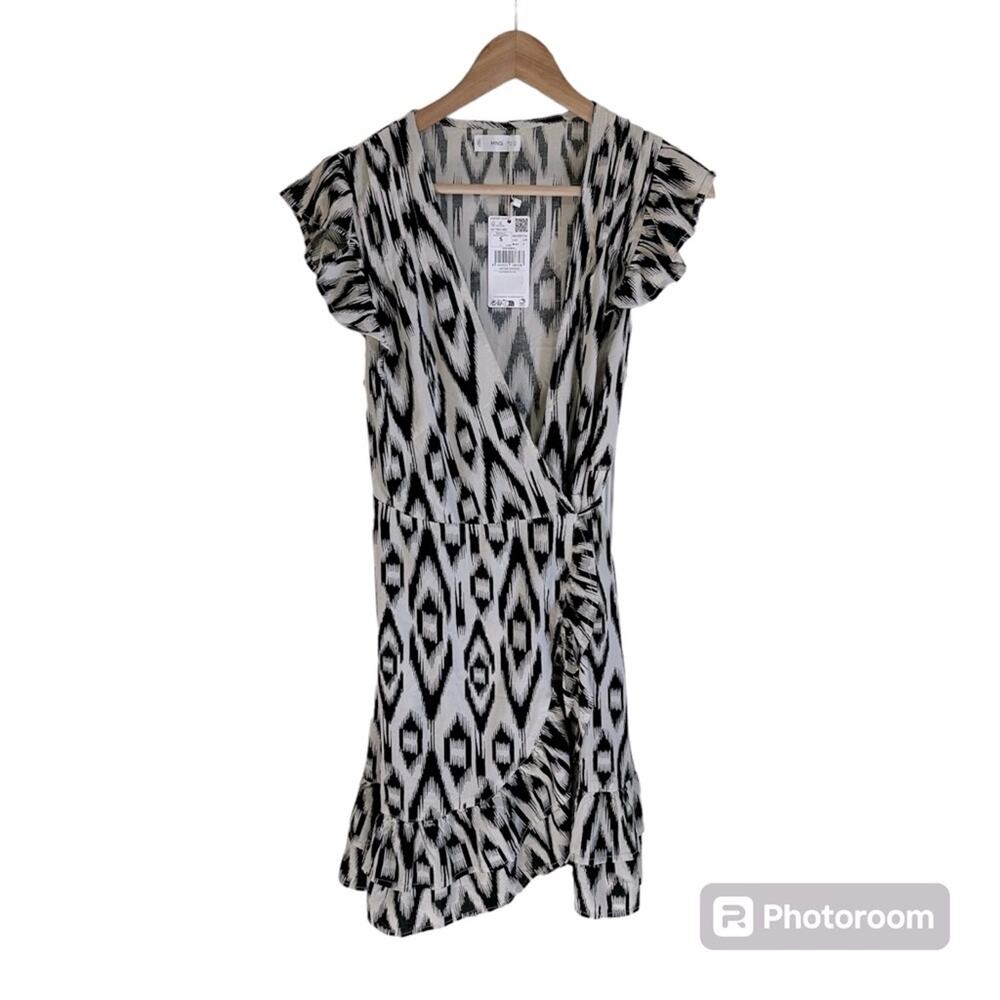 Mng by mango woman’s‎ dress small NWT black white